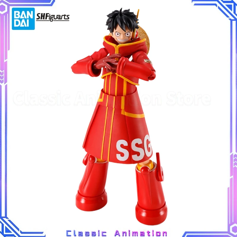 

【Оригинал】BANDAI SHF ONE PIECE Monkey D. Luffy Future Island Egghead Фигурка Модель игрушки