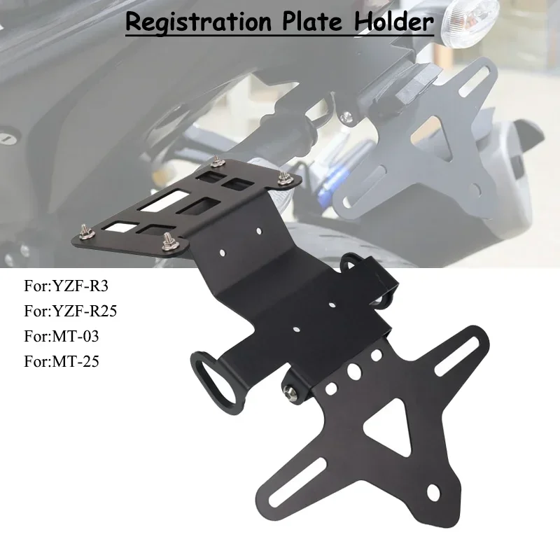 

Motorcycle Tail Tidy Fender Eliminator Registration License Plate Holder For YAMAHA YZF-R3 YZF-R25 MT-03 MT-25 YZF R3 R25 15-23