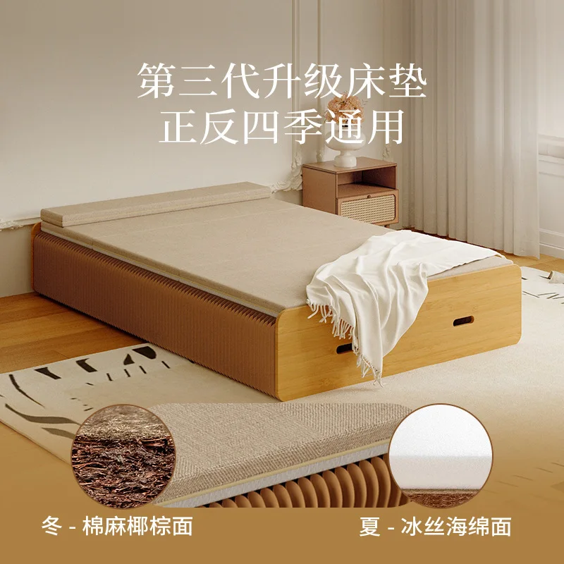 Folding single double bed office lunch break artifact bed adult household guest temporary bed does not take up space