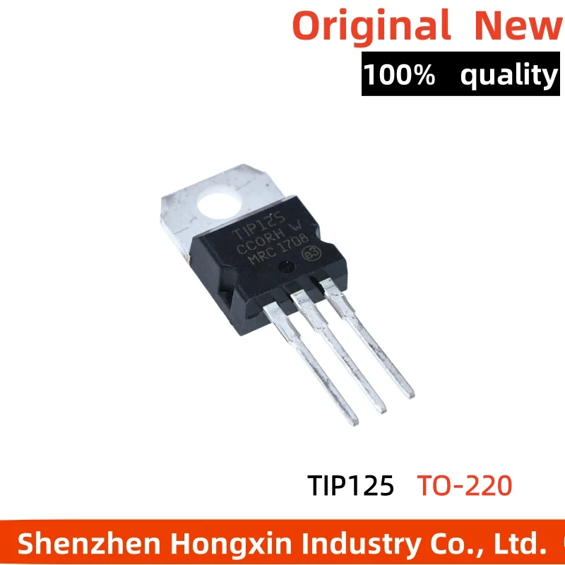 10 pieces of TIP125 5A/60V Darlington transistor power transistor TO-220 direct insertion