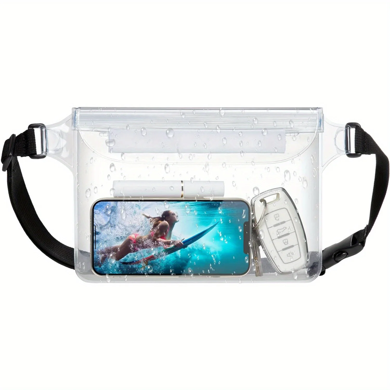 Waterproof Pack - Waterproof Phone Pouch with Waist Strap- Cruise Essentials Must Haves Waterproof Pouch Dry Bag Keep Phone Safe