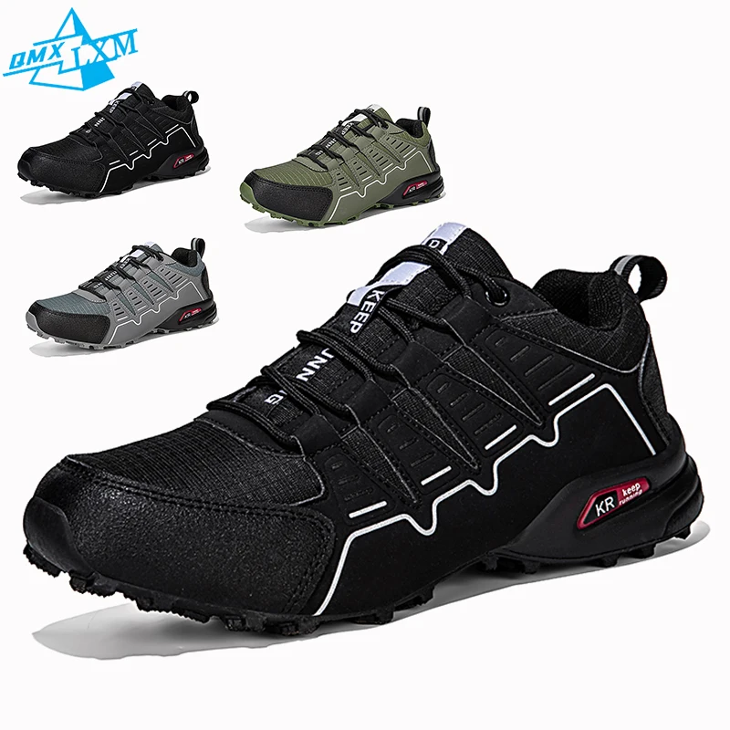 

Мужская походная обувь, уличные кроссовки для кемпинга, обувь для скалолазания на шнуровке, женские треккинговые противоскользящие охотничьи тактические кроссовки, размер 39-47 #