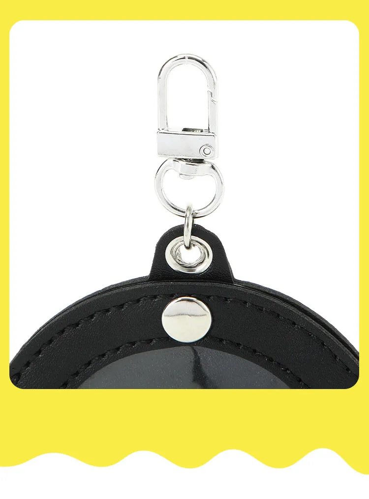 ITA Taschen-Dekorationsabzeichen Taschenzubehör 58mm Leder Transparentes Fenster Runder Abzeichenhalter Fan-Artikel Wasserdichtes Abzeichenetui – Detail 11