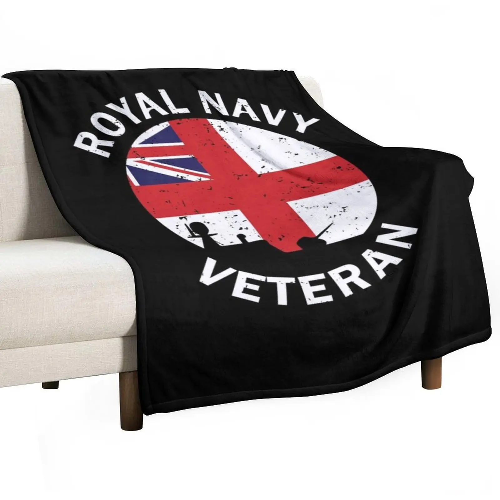 Royal Navy Veteran Throw Blanket Picnic Moving Furry Bed covers Sofa Decoratives Blankets
