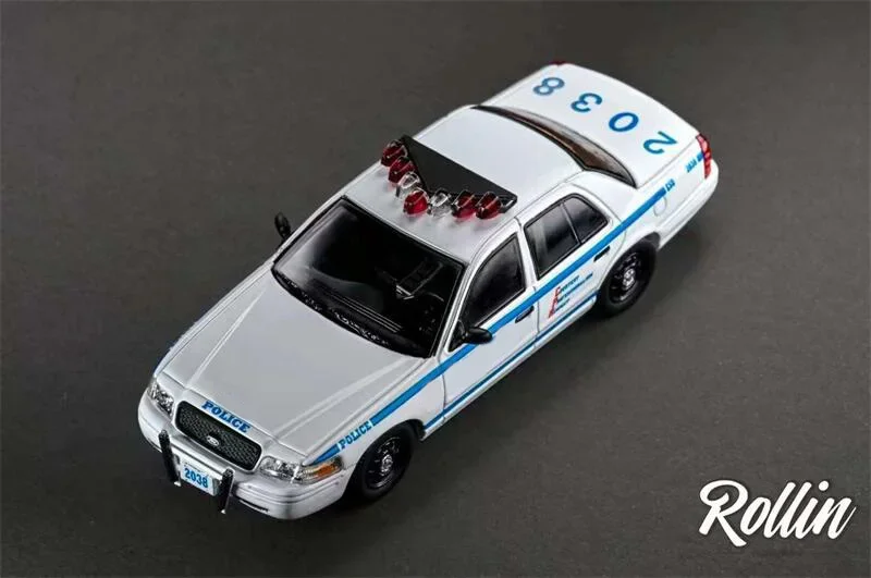 Rollin 1:64 CV Police car limited799 Diecast Model Car