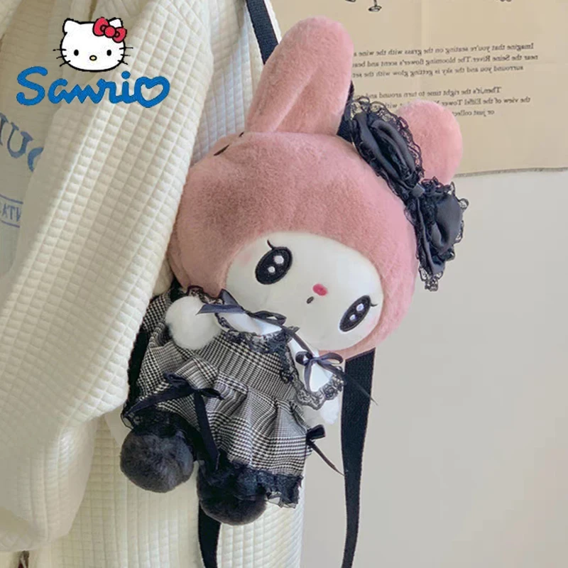

Sanrio аниме Kuromi My Melody рюкзак мультяшная мягкая детская девочка Лолита косплей рюкзак плюшевая подушка кукла игрушка подарок