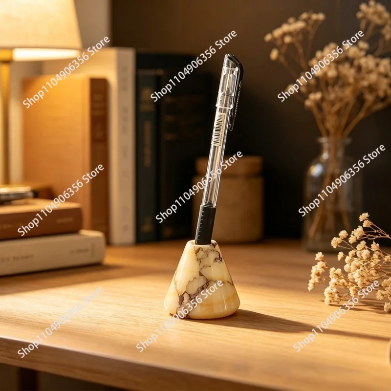 For Bulgari Marble Fragrance Pen Holder Pen Insert Home Storage Ornament Meditation Sleep Aromatherapy Ornament Holiday Gifts