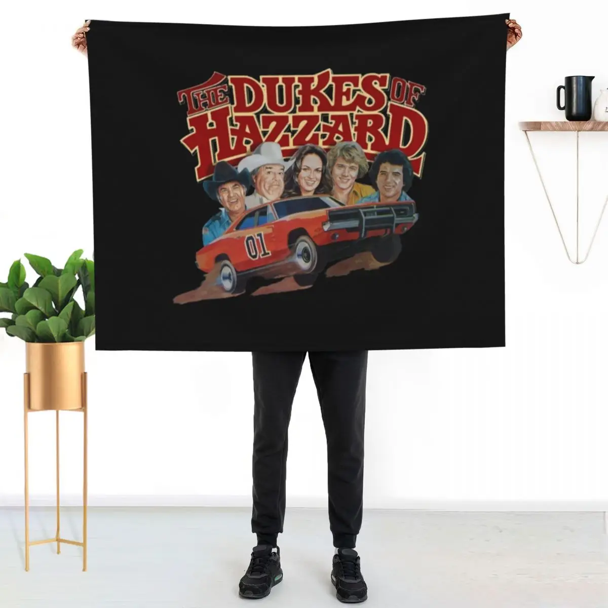 

Dukes Of Hazzard T-ShirtDukes of Hazzard and General Lee Throw Blanket Warm Flannel Blanket for Couch Chair Bedroom