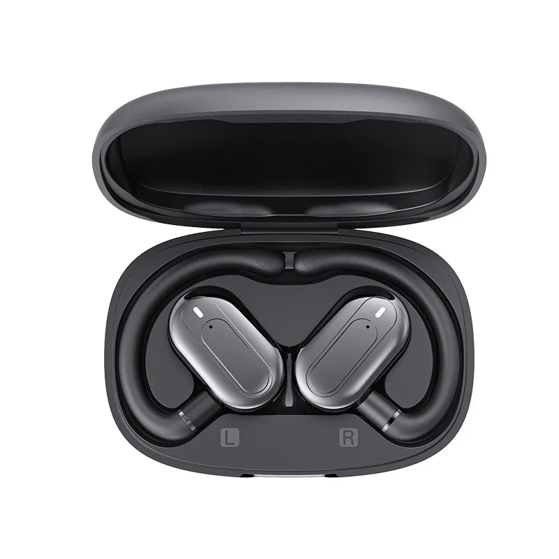 B13 OWS Bluetooth Translation Headphones, Angle Adjustable Ear‑Mounted Open‑Ear Wireless Sports Earbuds with Charging Case
