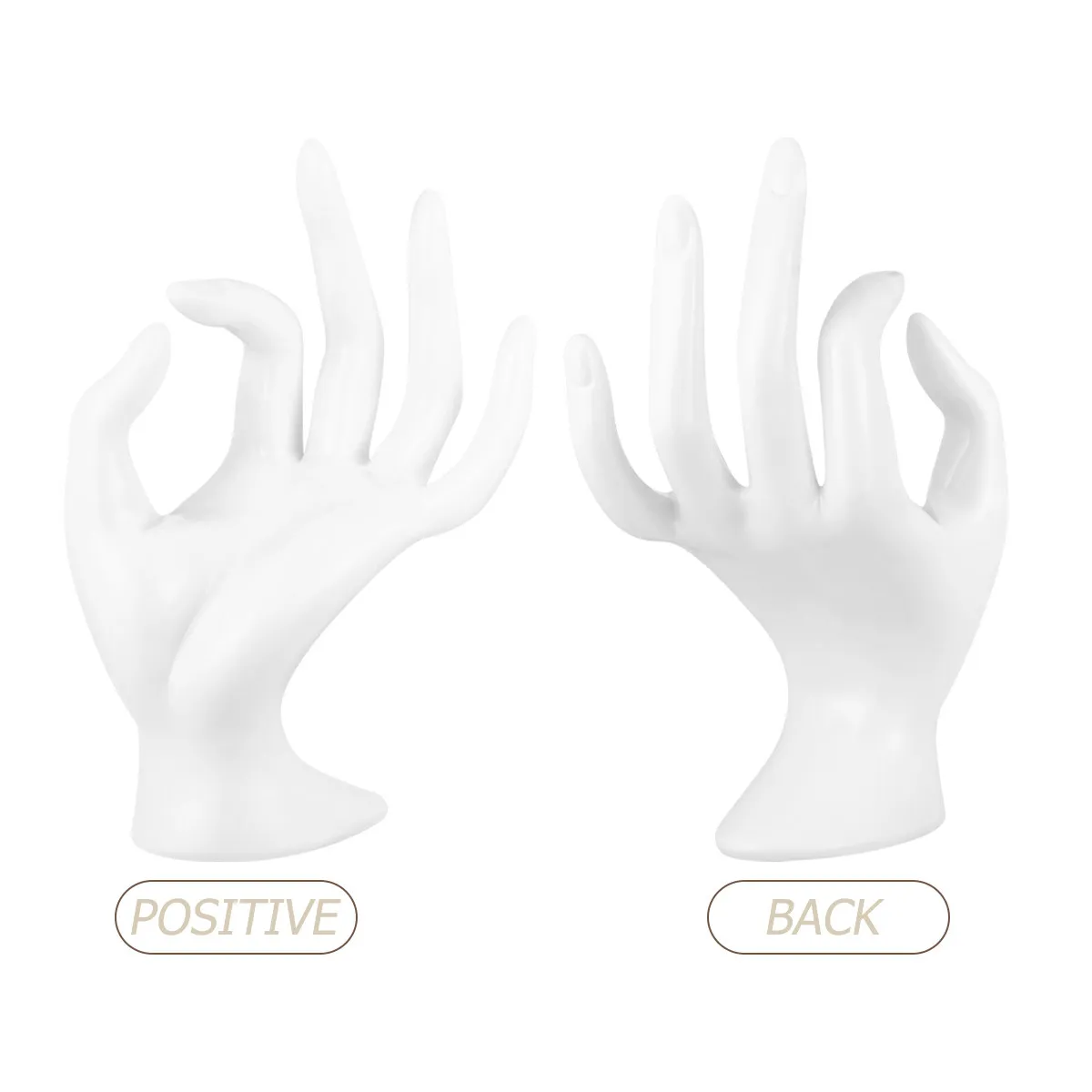 

Легкая черная подставка-манекен для колец в форме руки, органайзер для ювелирных изделий, портативный держатель для колец для дома