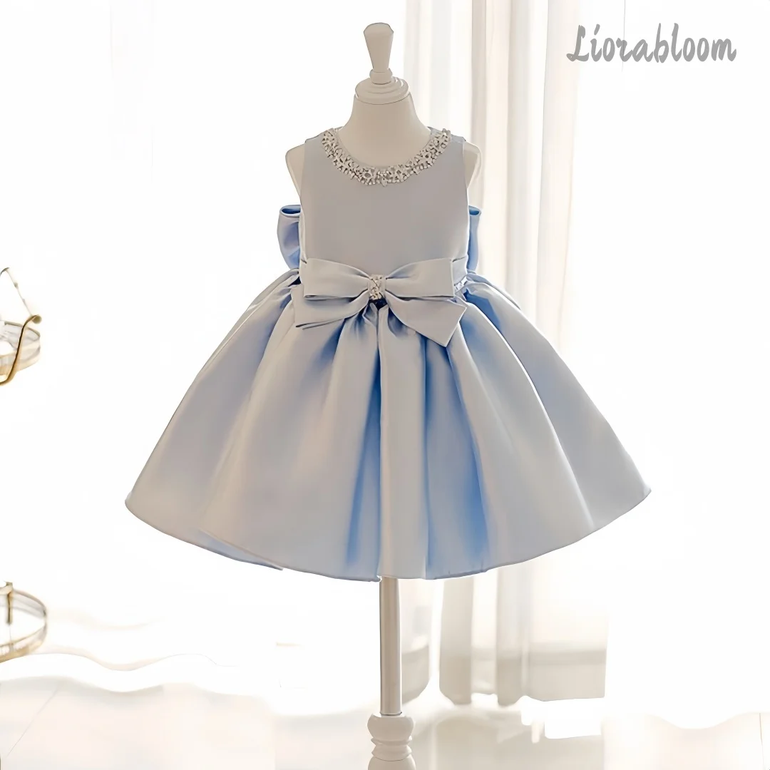 

Girls' Formal Dresses A-Line Dresses Flower Girl Dresses Party Dresses Dresses With Large Bows Glamorous Girls' Dresses