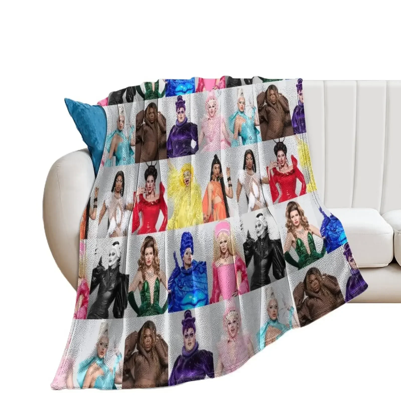 

RuPaul’s Drag Race UK season two Throw Blanket Decorative Sofas decorative Shaggy Blankets