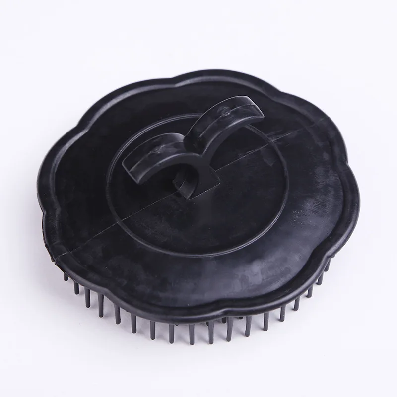 Masajeador de cuero cabelludo de silicona suave, cepillo para lavar el cabello, productos de baño, peine para lavar el cabello, cepillo de baño de limpieza anticaspa, 1 ud.