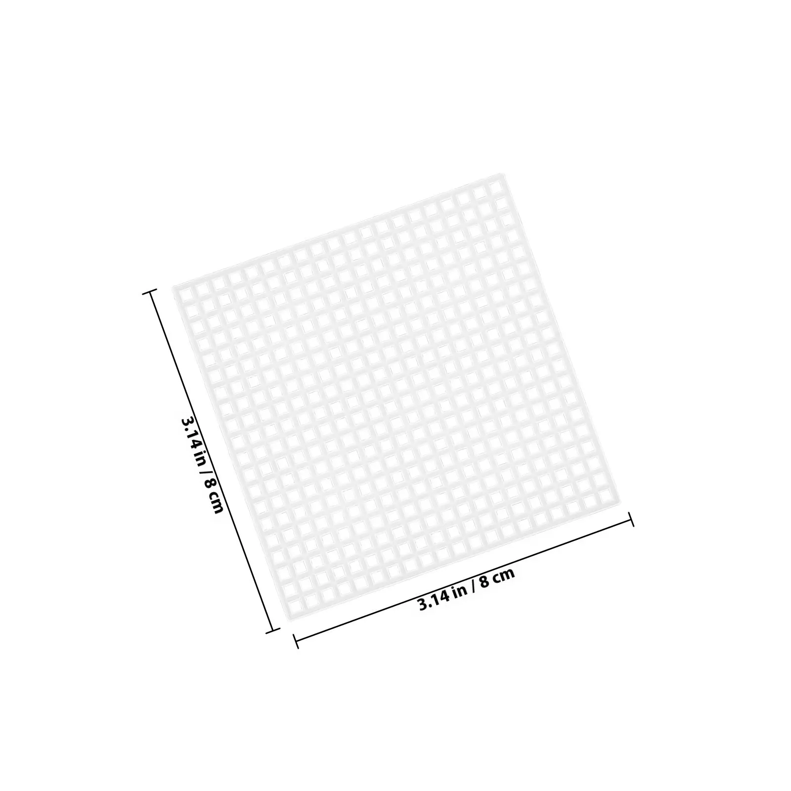 10pcs 8x8cm Square Mesh Sheets Durable Plastic Crochet Woven Baseboard Bag Accessories Sewing Canvas Grid Weaving Pads Workshop