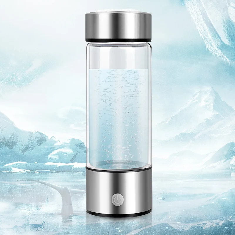 420ml Hydrogen-Rich Water Cup Titanium Quality Filter Electric Hydrogen Rich Water Generator Bottle Antioxidant Lonizer