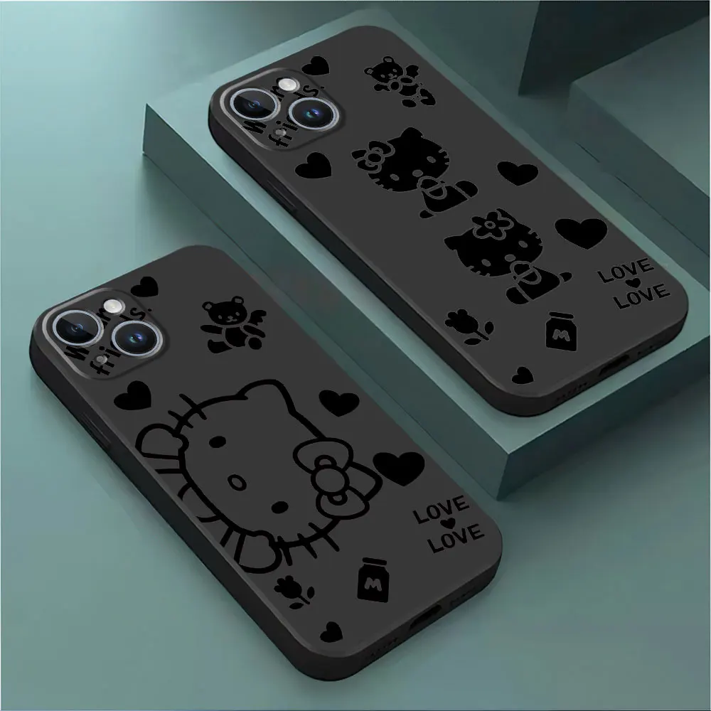 Case for Motorola Moto Edge 40 Pro G200 5G One Fusion Plus Edge 30 Neo G9 Plus Edge 20 Pro Sanrio Hello Kitty Line Cover