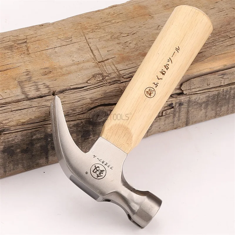 

Wood Handle Claw Hammer Home Multifunctional Solid Wood Handle Claw Hammer Knock Out Nails Handwork Sturdy Durable Hand Tool