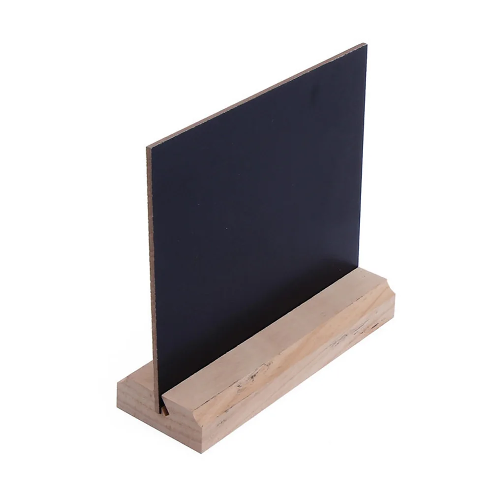 

Mini Sign Small Chalkboard Stand Tabletop Message Board Wooden Base Decor Christmas Wedding Birthday Party Favor