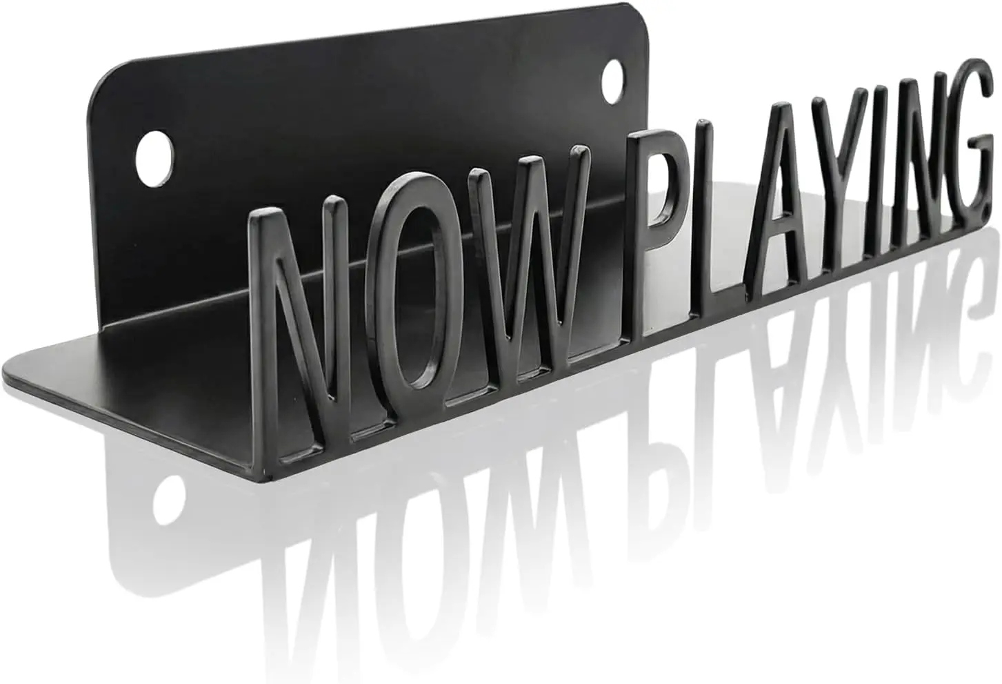 

Modern Black Vinyl Record Stand Wall Mount Display Shelf for LP Albums Music Lovers Accessory