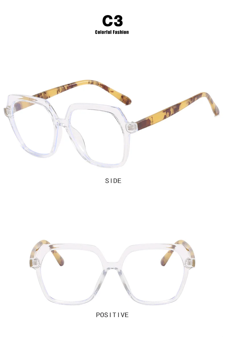 Mode Unregelmäßige Femel Marke Design Verschiedene Farben Rahmen Photochrome Anti Blau Licht Frauen Lesebrille Mehrere Grad – Detail 9