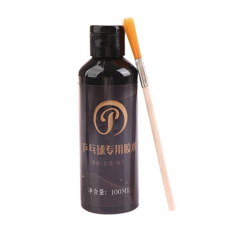 100ml Table Tennis Glue Professional Rubber Table Tennis Racket Glue With Brush Strong Ping Pong Racket Repair Adhesive