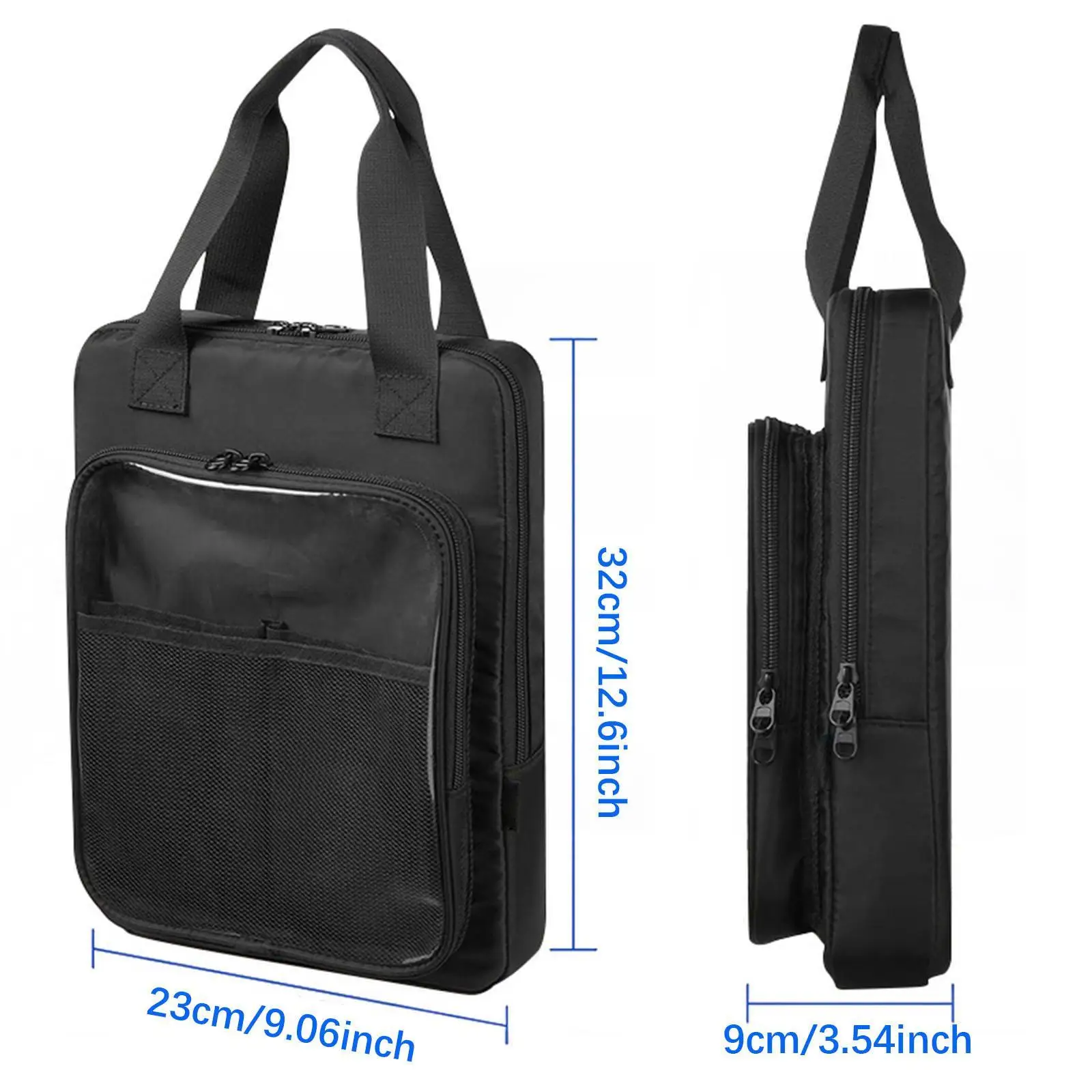 Bolsa de almacenamiento protectora para libro de colorear con ventana transparente, bolsa de transporte para libro de dibujo, regla de pintura, crayón, boceto, libro para colorear