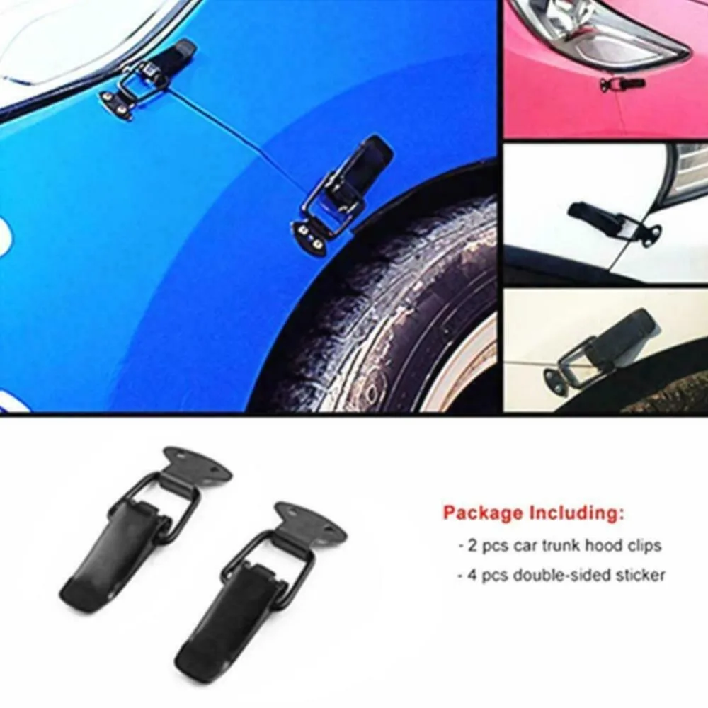 

1Pair Car Bumper Bumper Release Trunk Hatch Quick Release Kit Fender Lids Clip