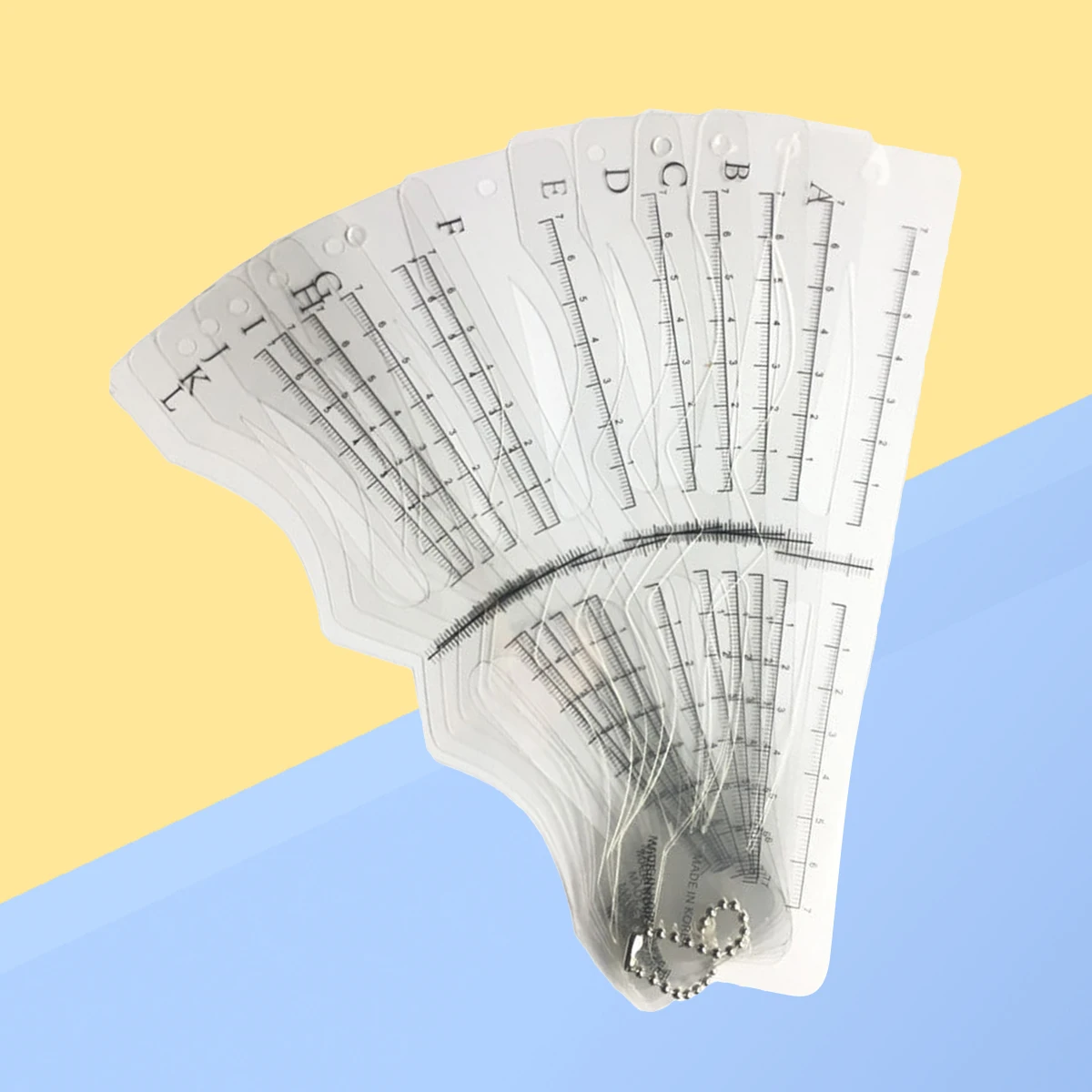 

12pcs Eyebrow Stencils Templates Transparent Shaping Tools Set Reusable Travel Size Match Natural Brow Tool