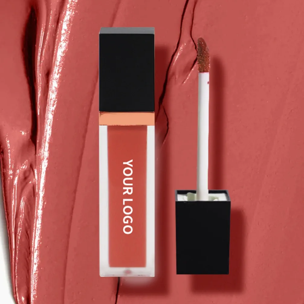 長持ちする防水マットリップグロス、ヴィーガン、保湿、パールのような輝き、簡単に塗れる、カスタムロゴ、プライベートラベル、卸売メイクアップ