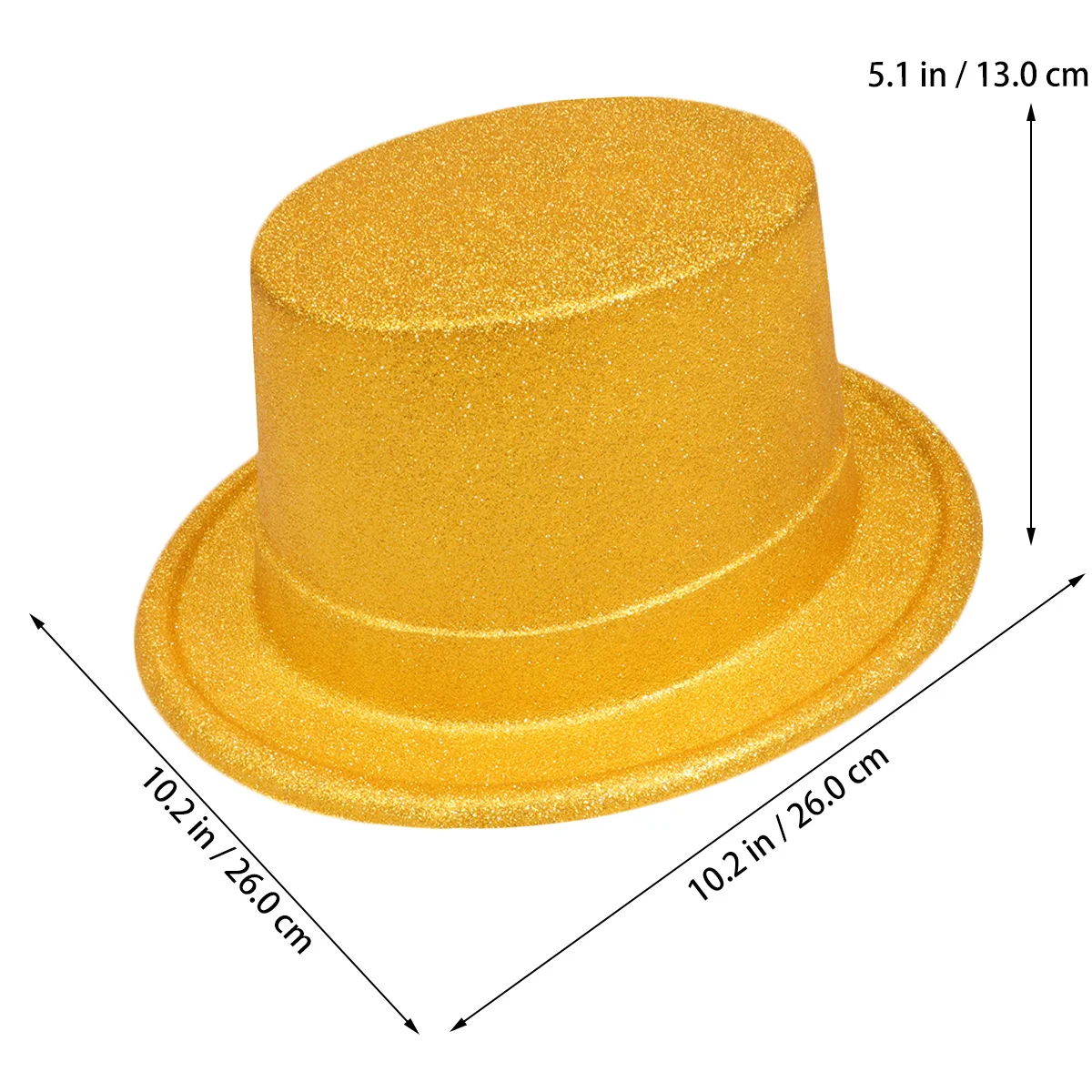 2 قطعة قبعة لامعة لينة لامعة حفلة تأثيري قبعة الساحر أداء الرقص ملحق عيد ميلاد فستان متابعة قبعة