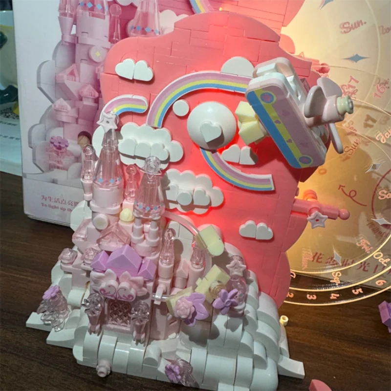 

Senbo Building Blocks Floral Season Perpetual Calendar DIY Assembly Toy Home Decoration Desktop Ornament Creative Gift