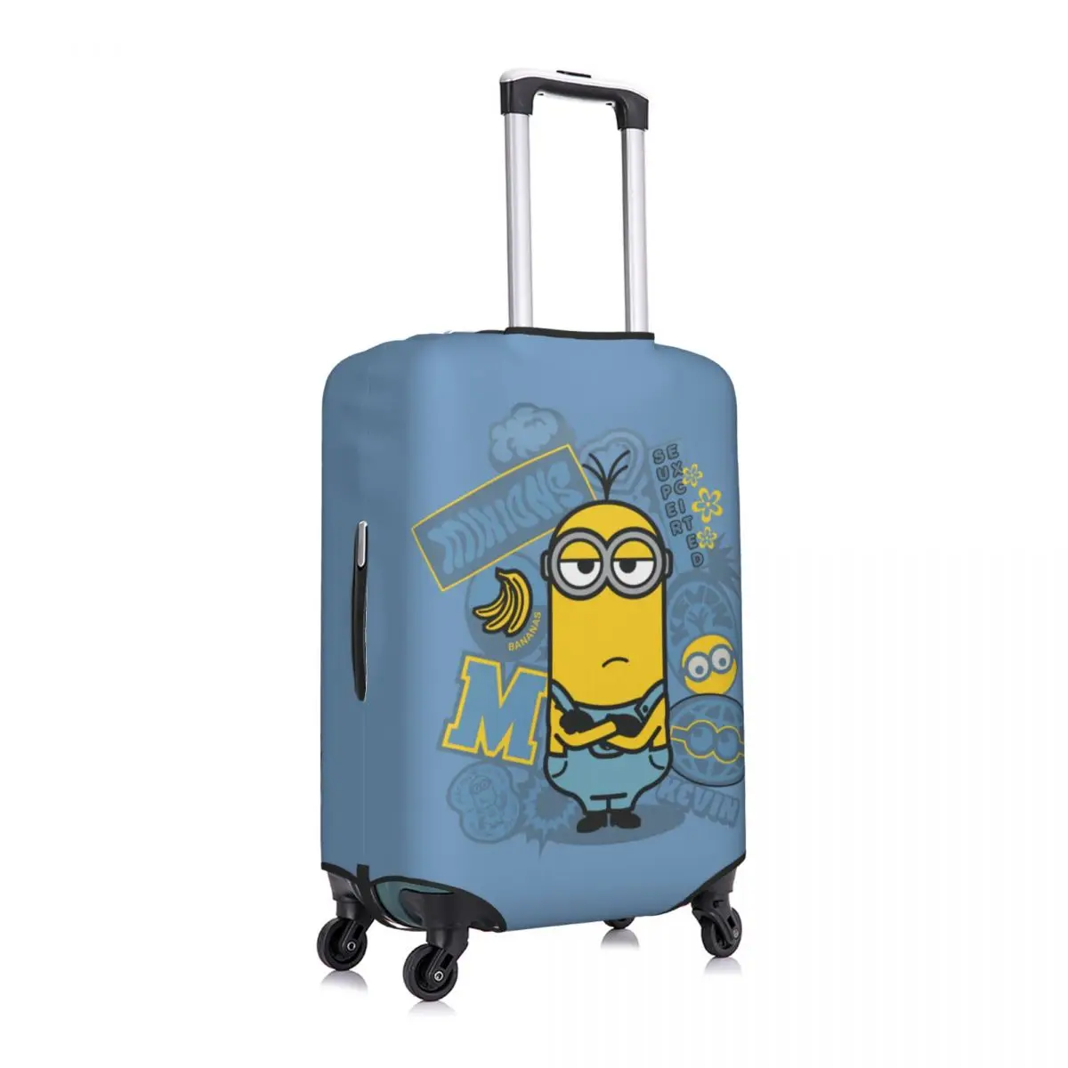 Funda de equipaje personalizada de Minions, Protector lavable para maleta de viaje