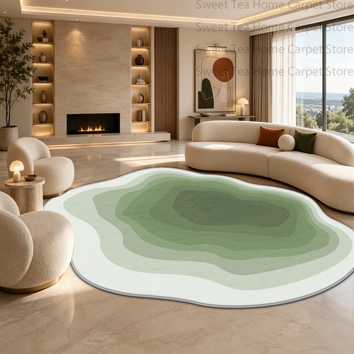 Ins Korean Style Living Room Modern Mat Soft Washable Antiskid Bedroom Home Decor Rug Easy Clean Study Area Carpet Customizable