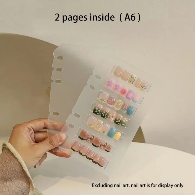 Nagelkunst-Aufbewahrungs- und Präsentationsalbum: DIY-Editor, einfaches Nagelkunst-Aufbewahrungswerkzeug, staubdicht, große Kapazität, Nagelkunst-Organizer – Detail 10