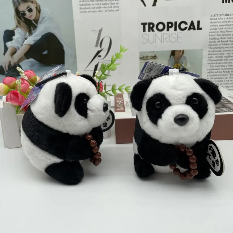 Creative Beads Panda Pendant Dumpy Panda Plush Doll Pendant Boutique Doll Wedding Spill Doll Tide Boys and Girls Bag Jewelry