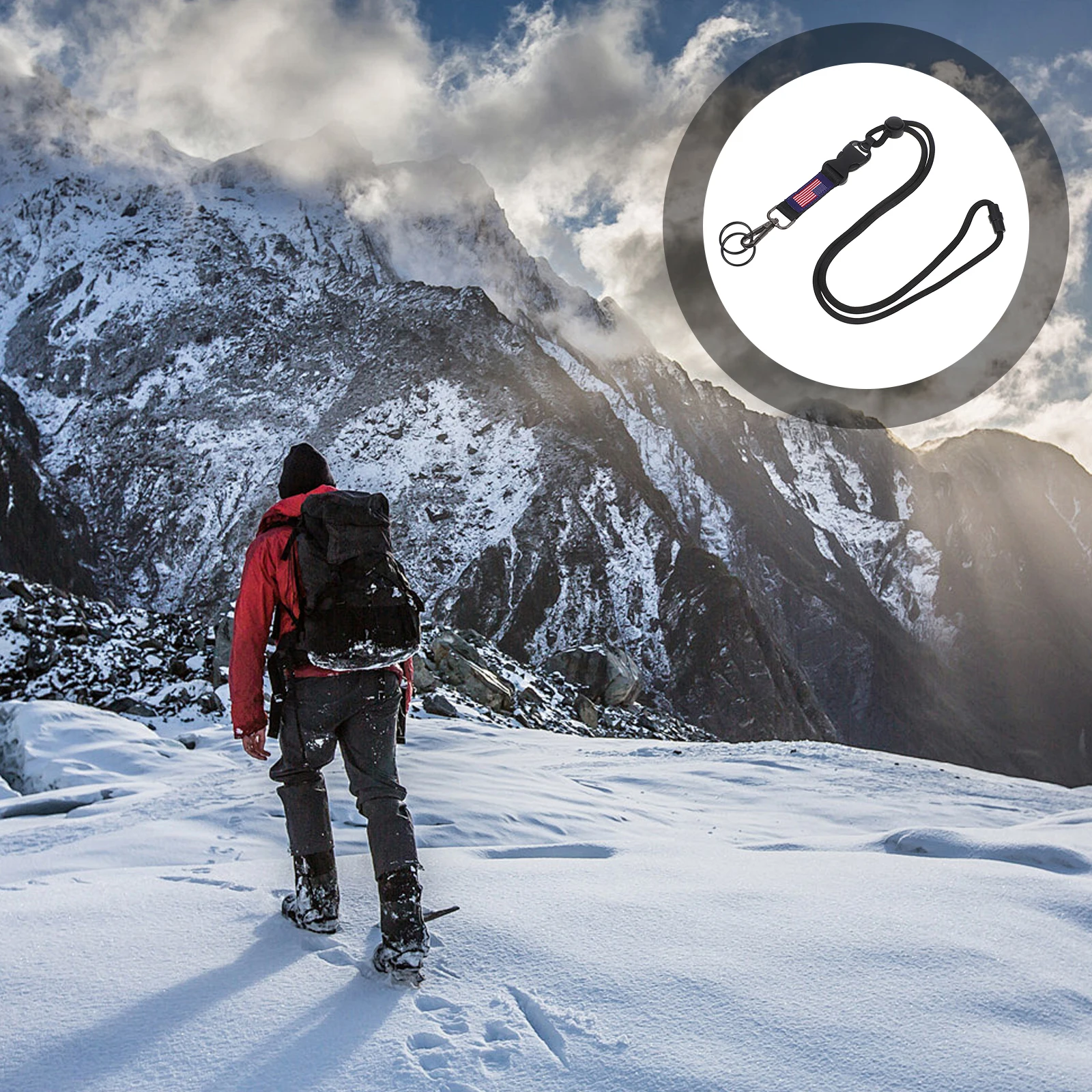 

Polyester Id Badge Holder Lanyard Neck Strap Breakaway Safety Keychain Cell Phone Holder Usa Flag Patriotic Outdoor