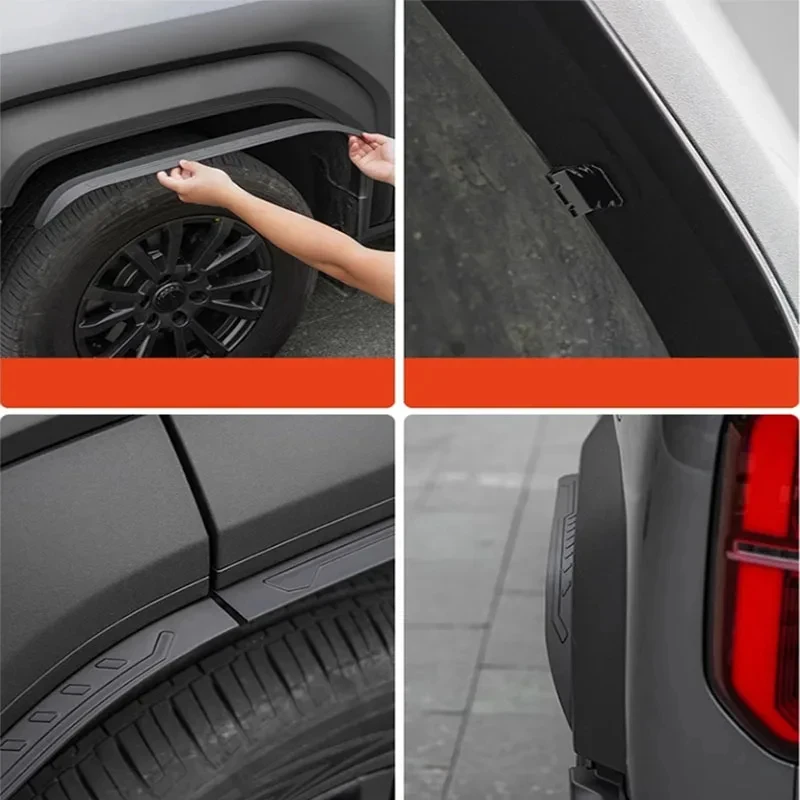 Black Widened Small Wheel Eyebrow Wide Body Exterior Decorative Protector Parts For Pard 5 Denza B5