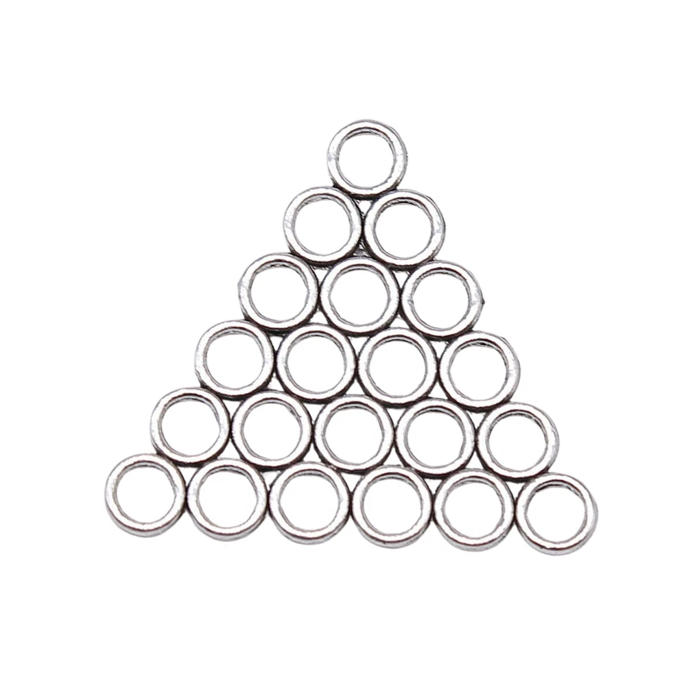 

10pcs/lot 26x29mm Triangle Porous Earring Connector For Jewelry Making Antique Silver Color 1.02x1.14inch