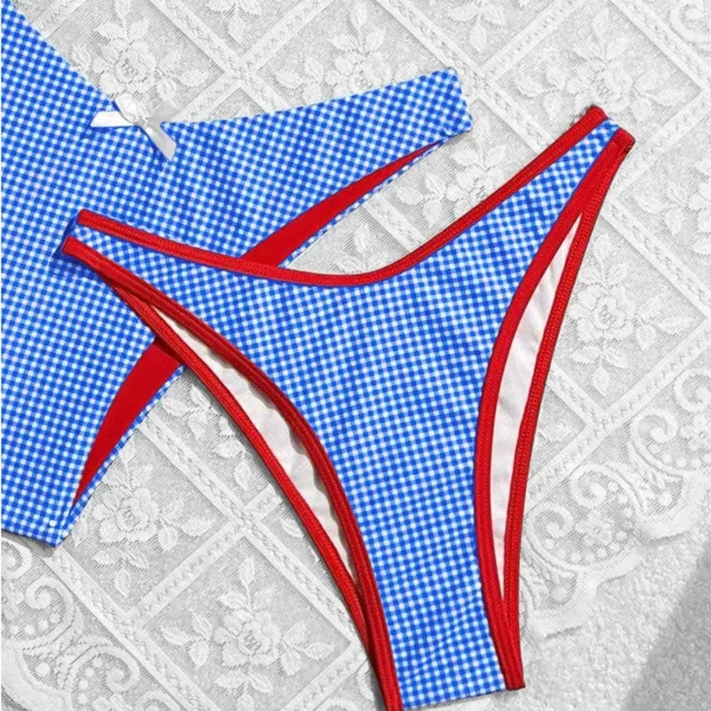 Bikinis sexis de verano 2025, traje de baño para mujer, traje de baño femenino para nadar, trajes de baño, conjunto de Bikini brasileño, ropa de playa, bañista de piscina