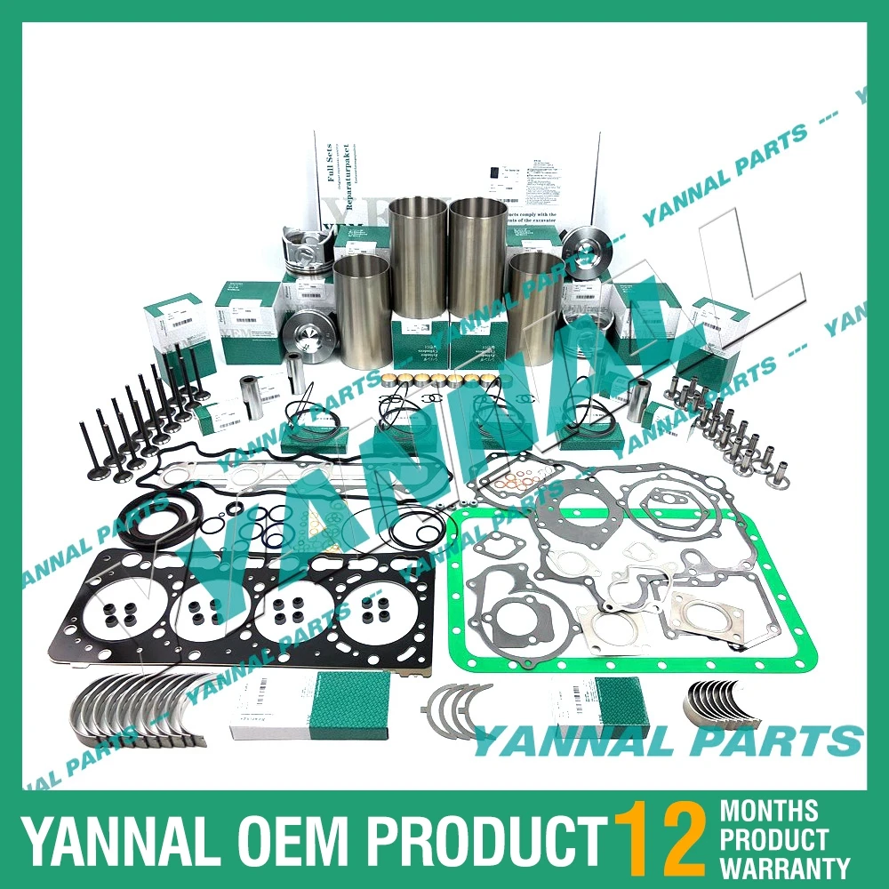 New Good Quality D3.8  Overhaul Rebuild Kit W/ Valves For Volvo Engine Parts