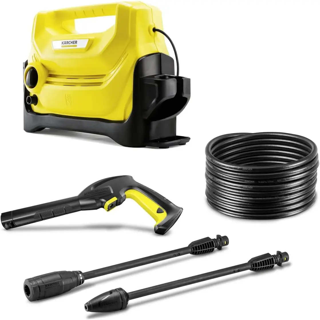 

Kärcher K 2 Entry - 1600 PSI Portable Electric Power Pressure Washer with Vario & Dirtblaster Spray Wands – 1.35 GPM