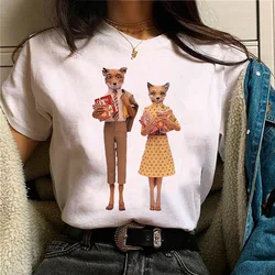 Wes Anderson t shirt women Y2K comic anime t shirt female comic anime manga clothes