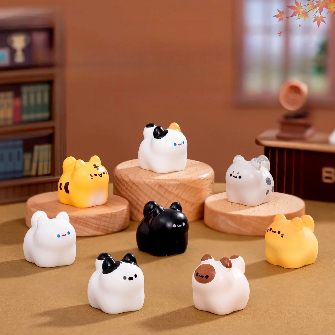 

15PCS Mixed Cute Cat Resin Figurines Charms Mini Figures DIY Craft Supplies Micro Landscape Decoration Blind Bag Accessories