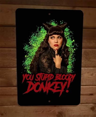 Você, o Estúpido e Maldito Burro, Boneca Nadja, Placa de Metal para Parede/Pôster