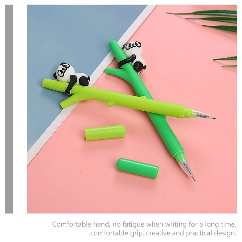 

12pcs Gel Writing Pens Cartoon Panda Shape Smooth Writing Wear Resistant For Office School Study Multipurpose Stationery