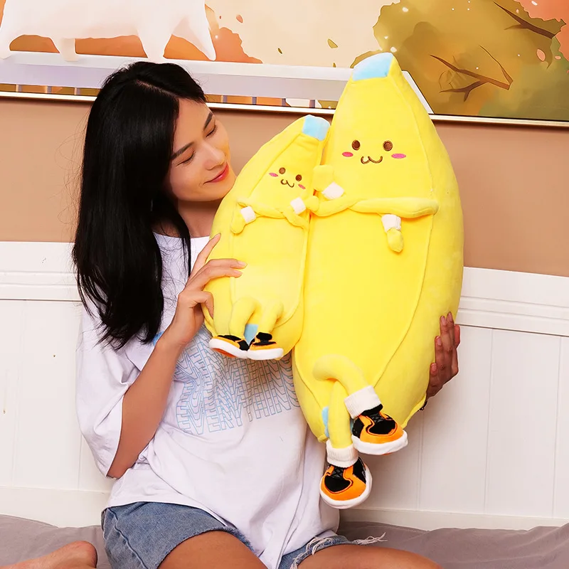 New 50cm Creative Funny Anime Banana Man Plush Doll Pillow Kids Cartoon Soft Animal Stuffed Plush Toys Gifts Cute Home Decor