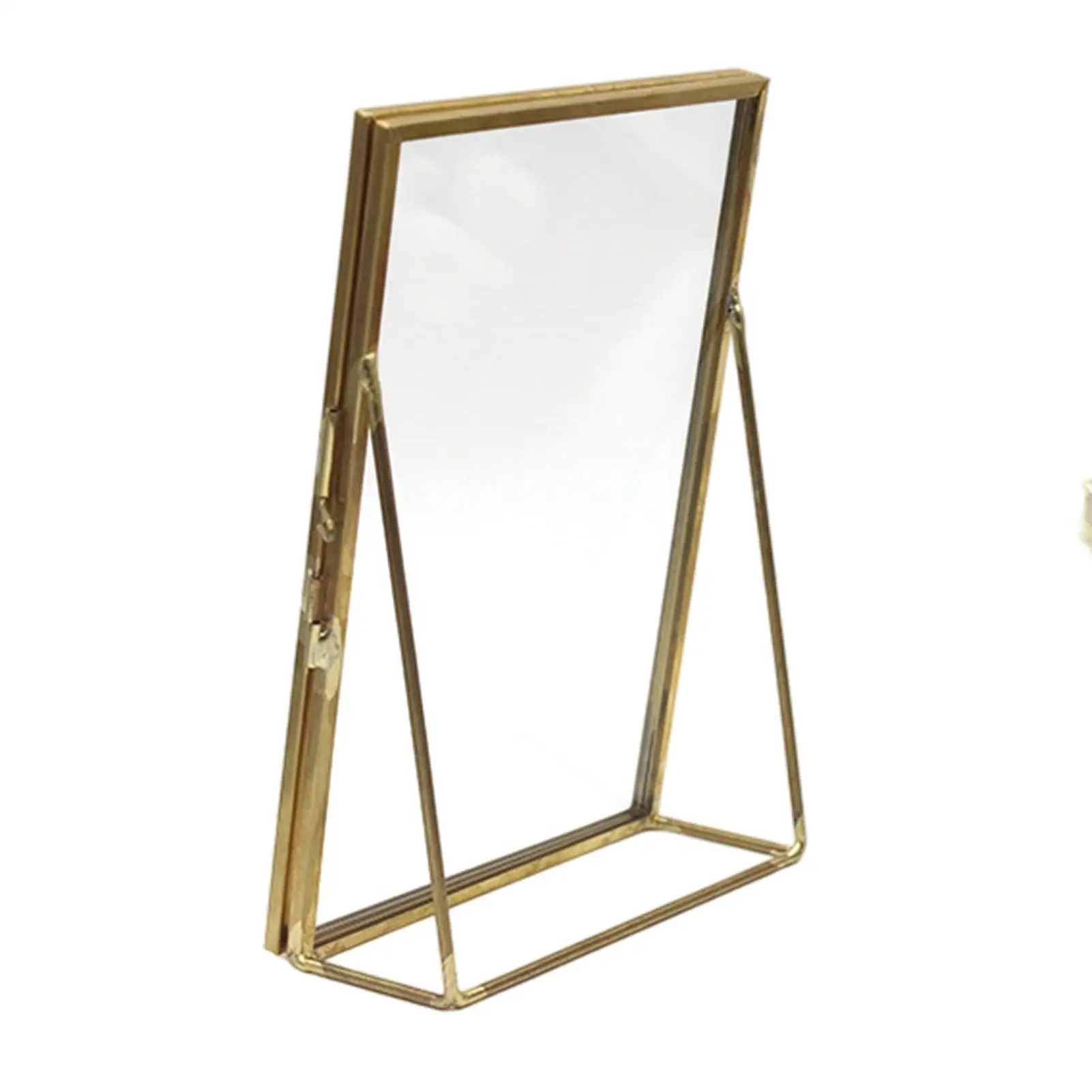 Double Glass Frame 4x6in Handmade Clear Floating Picture Frames For Home Office Table Keepsake Display Dried Flowers Clovers