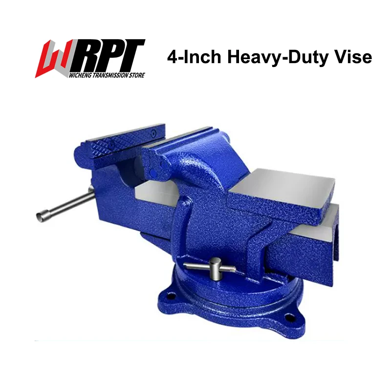 Hochleistungs-Werkbank-Schraubstock, 4 Zoll, 360 Grad drehbar, 4,8 kg/6,5 kg/11 kg optional, Flachklemm-Schraubstock für den Haushalt, optional mit Flachzange