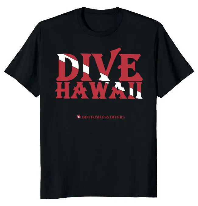 Dive Hawaii  Flag with Red Font Active T-Shirt Fast ShippingAnime Pattern Summer Clothing