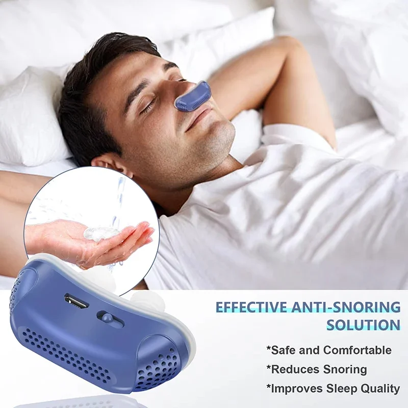 Electric Anti Snoring Devices Double Vortex Anti Snoring Device Effective Snoring Prevention Ventilator